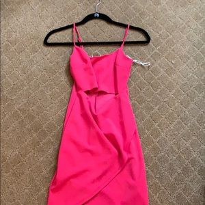 Hot pink party dress